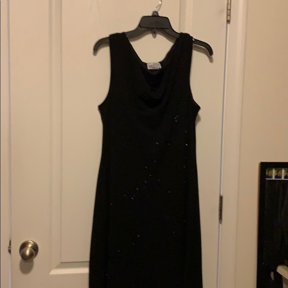 Black party dress with sequins size 16